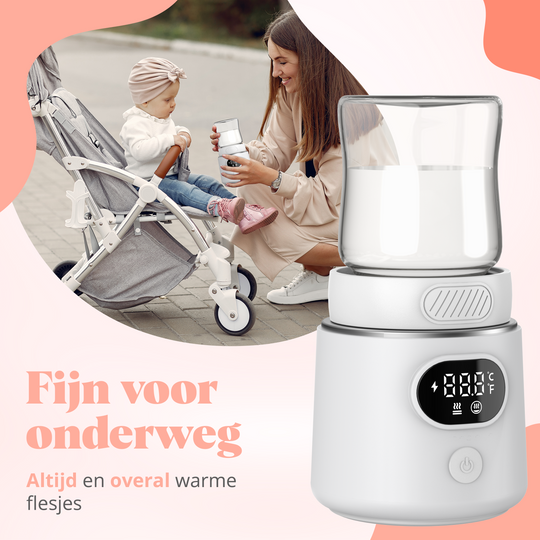 Evite Draagbare Flessenwarmer Wit