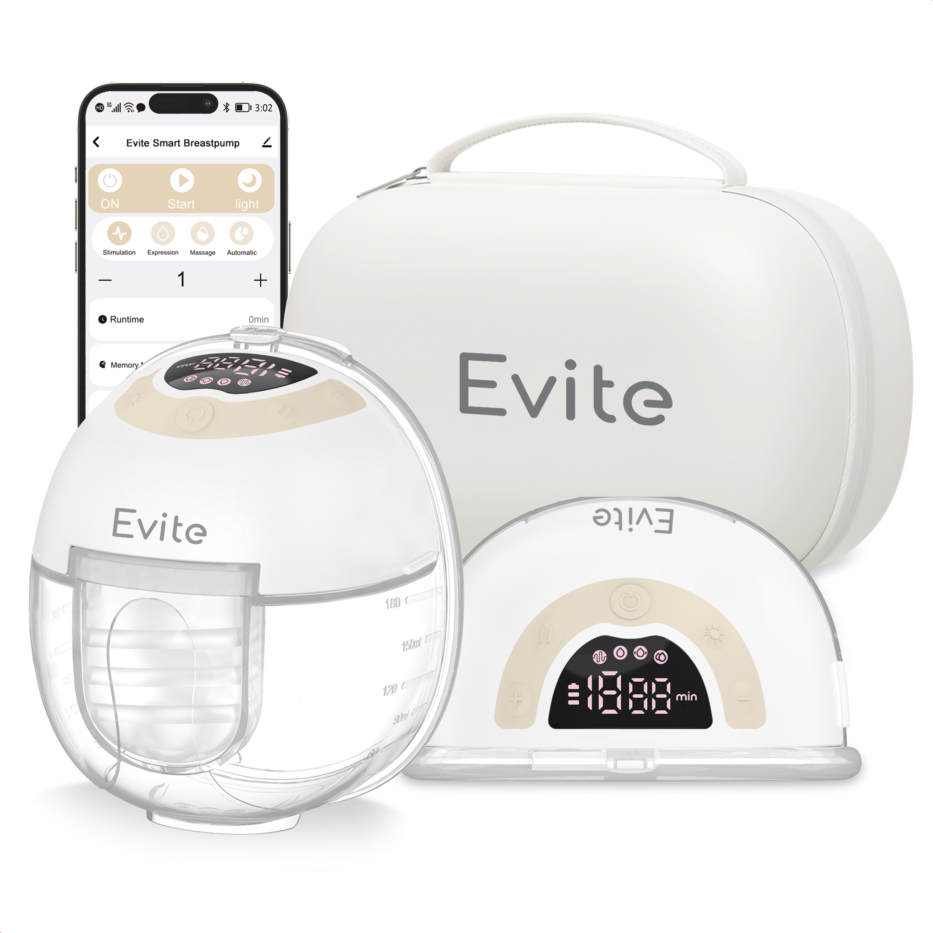 Evite Handsfree Borstkolf Smart — Duo + Luxe Tas