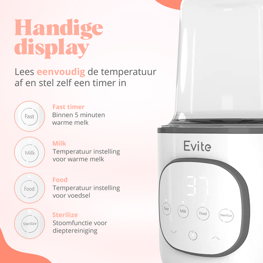 Evite Flessenwarmer Wit