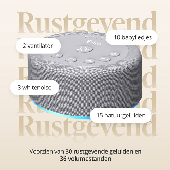 Evite White Noise Machine - Grijs