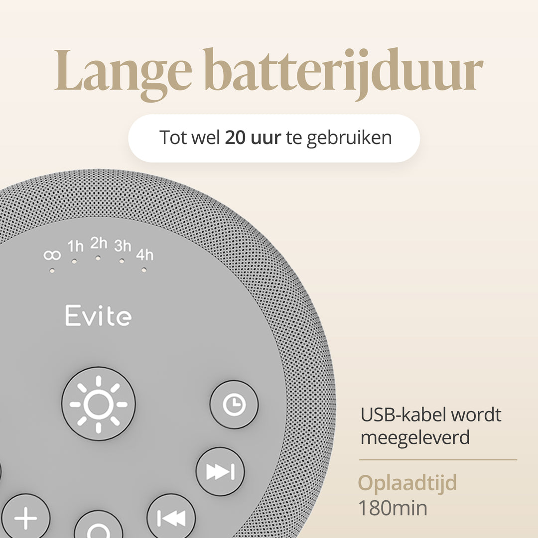 Evite White Noise Machine - Grijs